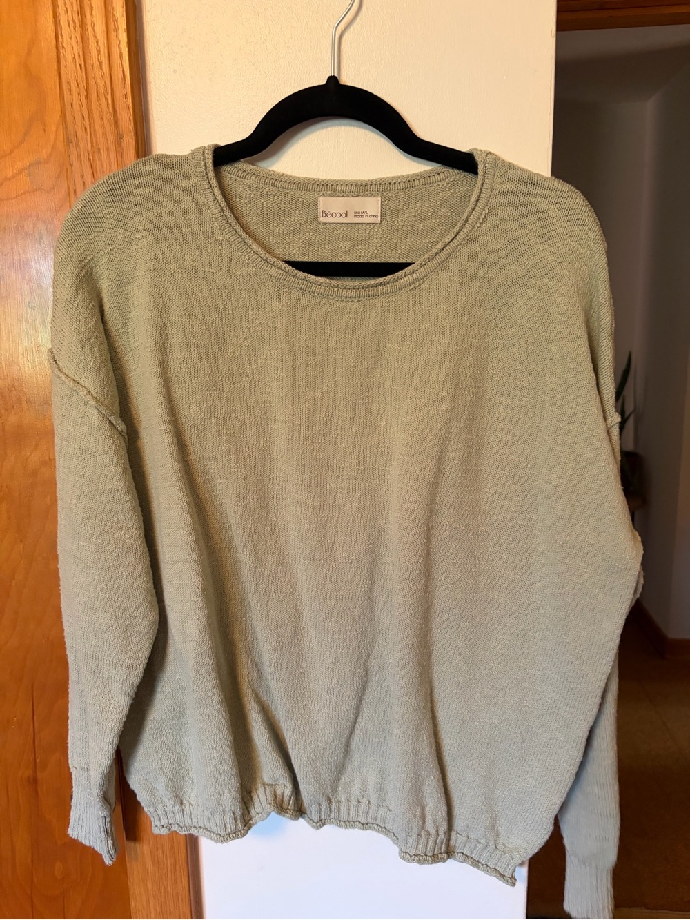 Light Sage Crewneck Sweater - Women's Relaxed Fit